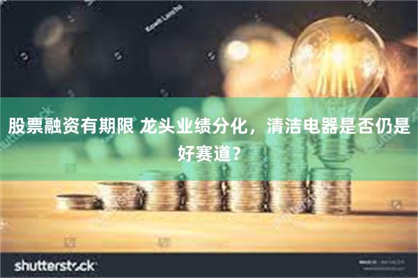股票融资有期限 龙头业绩分化，清洁电器是否仍是好赛道？
