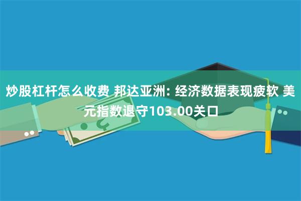 炒股杠杆怎么收费 邦达亚洲: 经济数据表现疲软 美元指数退守103.00关口