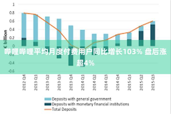 哔哩哔哩平均月度付费用户同比增长103% 盘后涨超4%