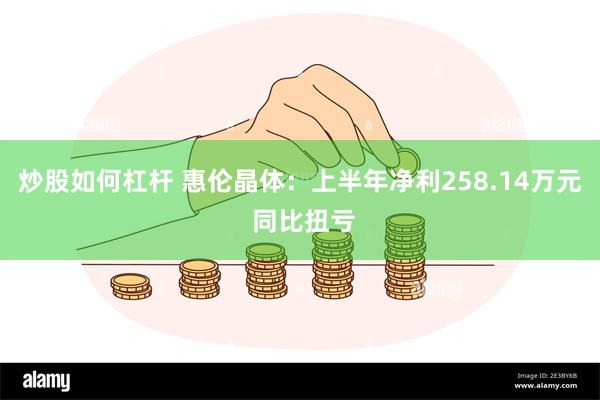 炒股如何杠杆 惠伦晶体：上半年净利258.14万元 同比扭亏