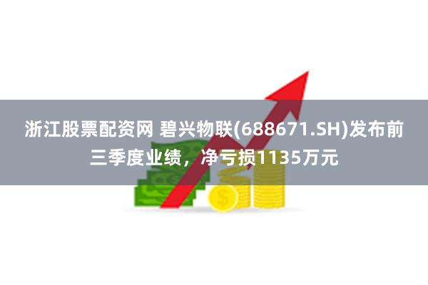 浙江股票配资网 碧兴物联(688671.SH)发布前三季度业绩，净亏损1135万元